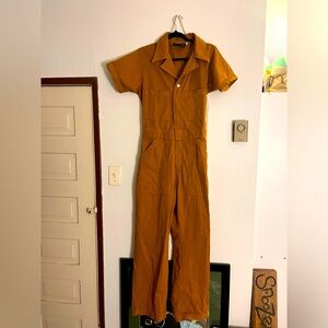 Big Bud Press Short Sleeve Jumpsuit in Spicy Mustard